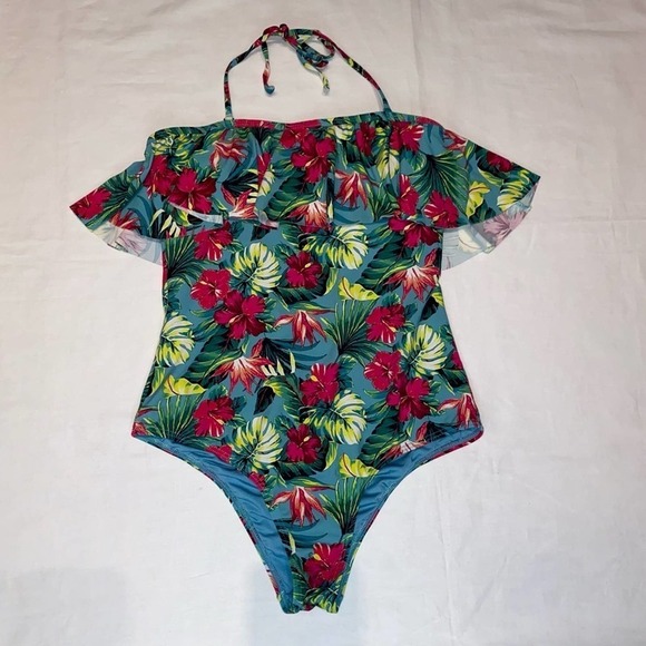 Tart Collection Ruffled Floral Swimsuit Medium - Picture 12 of 14